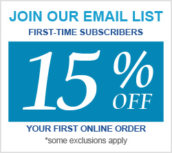 save 15% off your first online order