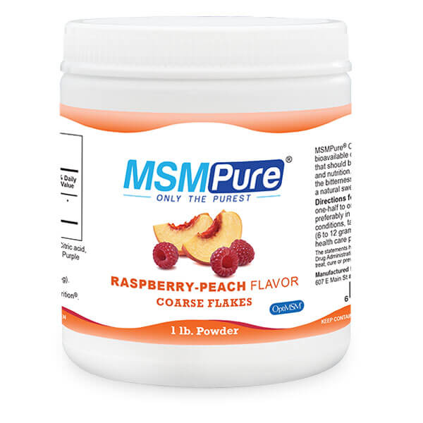 MSM Powder Raspberry Peach Flavor